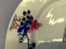 五彩花卉盘
