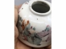 粉彩人物鸡罩型水盂