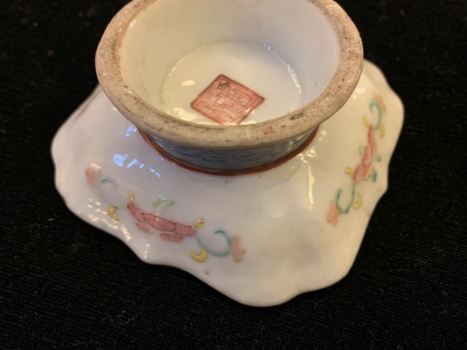 粉彩花卉碟