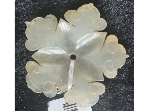 白玉珠花佩
