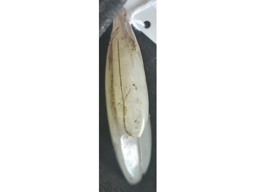 白玉豆荚挂件