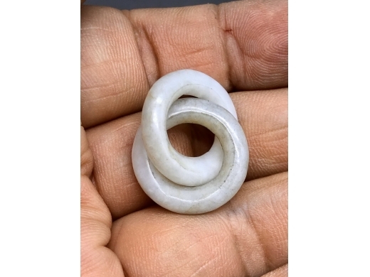 白玉双联圈