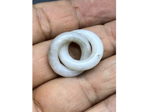 白玉双联圈