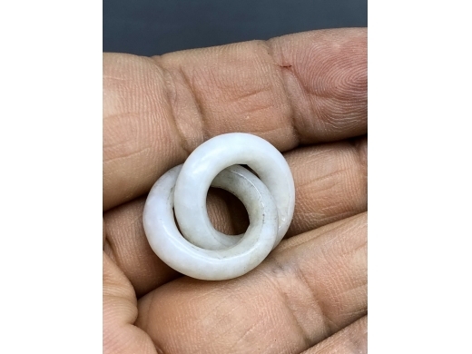 白玉双联圈