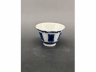青花寿字纹八方茶盏