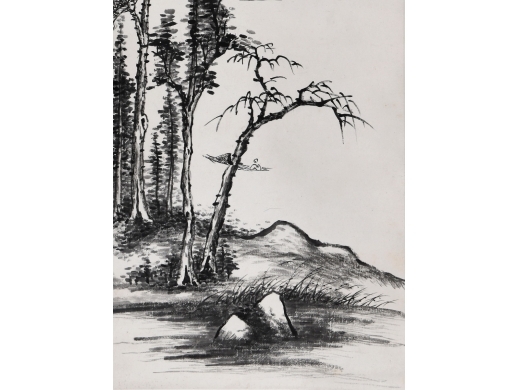 陈邦才《山水》