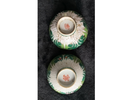 粉彩白菜纹瓷碗