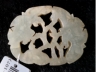 花卉纹白玉饰件