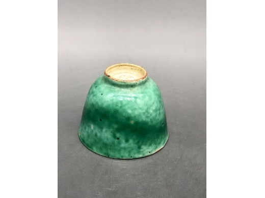 瓜皮绿釉茶盏