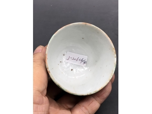 瓜皮绿釉茶盏