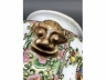 广彩描金狮钮苹果尊