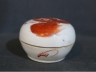 矾红戏狮印盒