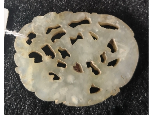 螭纹白玉嵌饰