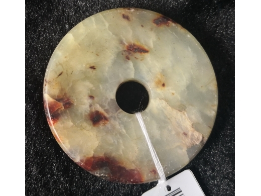 沁色玉璧