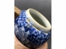 青花缠枝牡丹纹鸡心鸟食罐