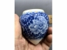 青花缠枝牡丹纹鸡心鸟食罐