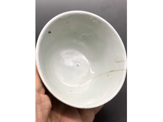 青花双龙戏珠纹茶盏