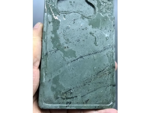 绿端石角花长方砚