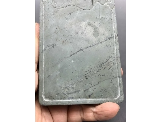 绿端石角花长方砚