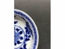青花牡丹纹折沿碟