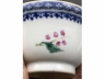 青花加彩折纸花茶碗