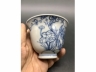青花铁线描花卉铃铛杯