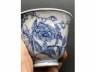 青花铁线描花卉铃铛杯
