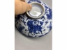 青花福寿康宁大盖碗