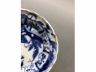 青花人物折沿葵口碟