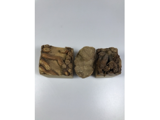竹雕摆件、印章