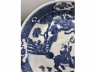 青花麒麟凤凰纹大盘