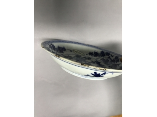 青花瓜果纹盘