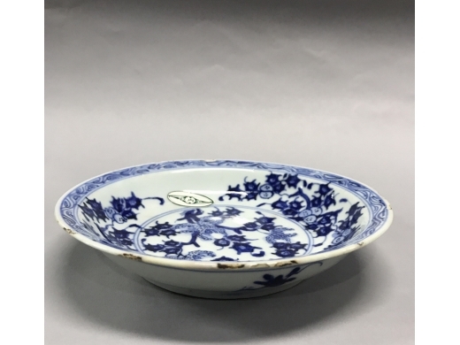 青花瓜果纹盘