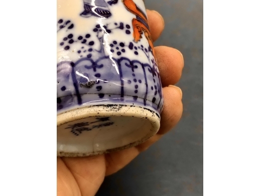 斗彩童子报平安小瓶