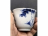 青花竹枝纹铃铛杯