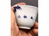 青花竹枝纹铃铛杯