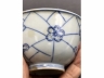 青花淡描冰梅纹米通花茶碗