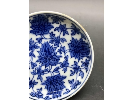 青花宝相花小盘