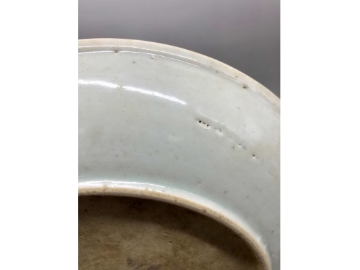 青花釉里红鲤鱼纹盘