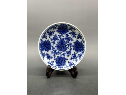 青花宝相花小盘