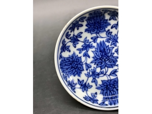 青花宝相花小盘