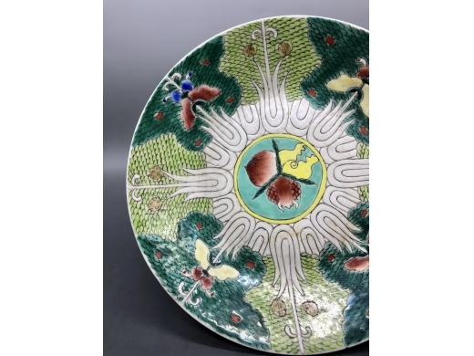 粉彩清白传家纹大盘