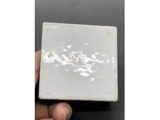 青花云龙纹四方印盒