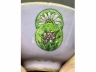 天蓝地粉彩皮球花茶盏