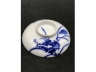 青花花蝶纹盖碗