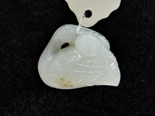 白玉“一路莲科”坠