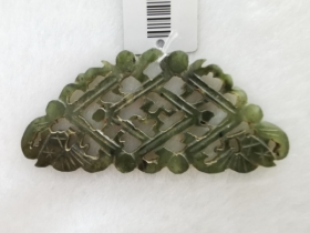 碧玉蝠纹佩