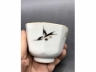 粉彩杏林春燕八方茶盏