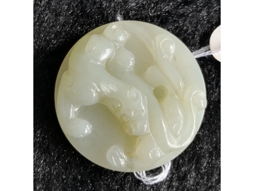 白玉八卦螭龙璧
