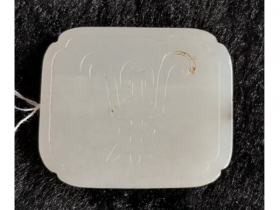 白玉寿纹帽正